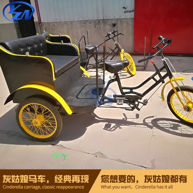 出口東南亞側(cè)三輪 載客人力偏三輪車 旅游觀光腳蹬三輪車 黃包車