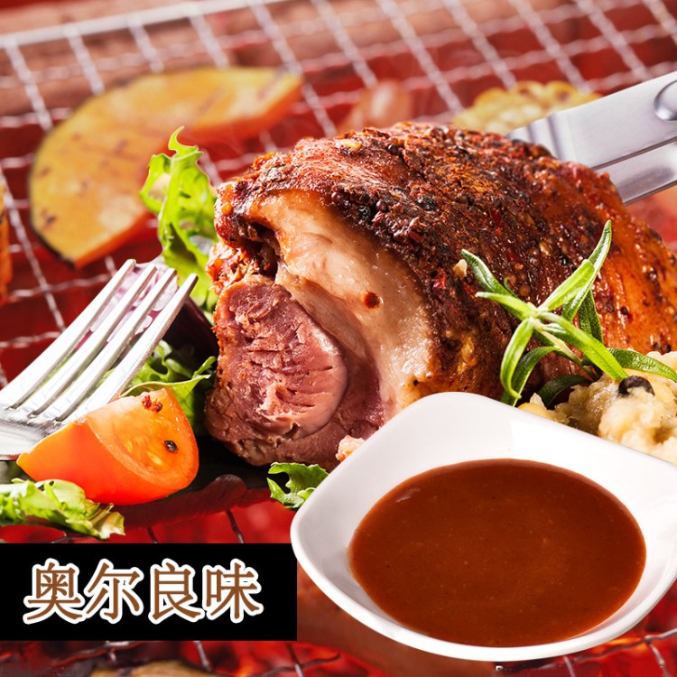 廠家直銷供應(yīng)烘焙烤肉醬內(nèi)料 美味BBQ燒烤醬 110克奧爾良燒烤醬