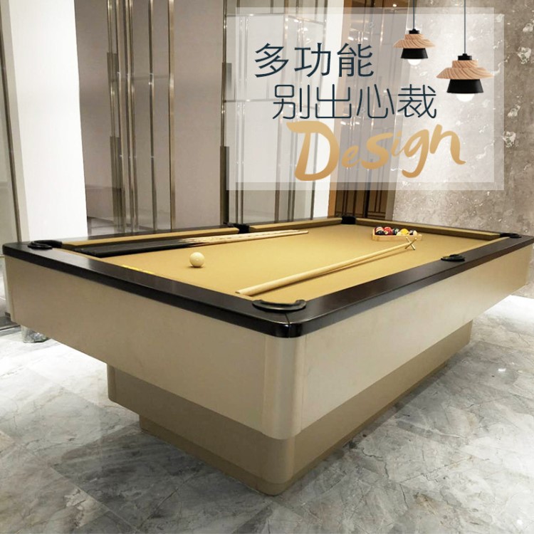 騰勃臺球桌美式臺球案黑8花式九球乒乓二合一標(biāo)準(zhǔn)成人家用桌球臺