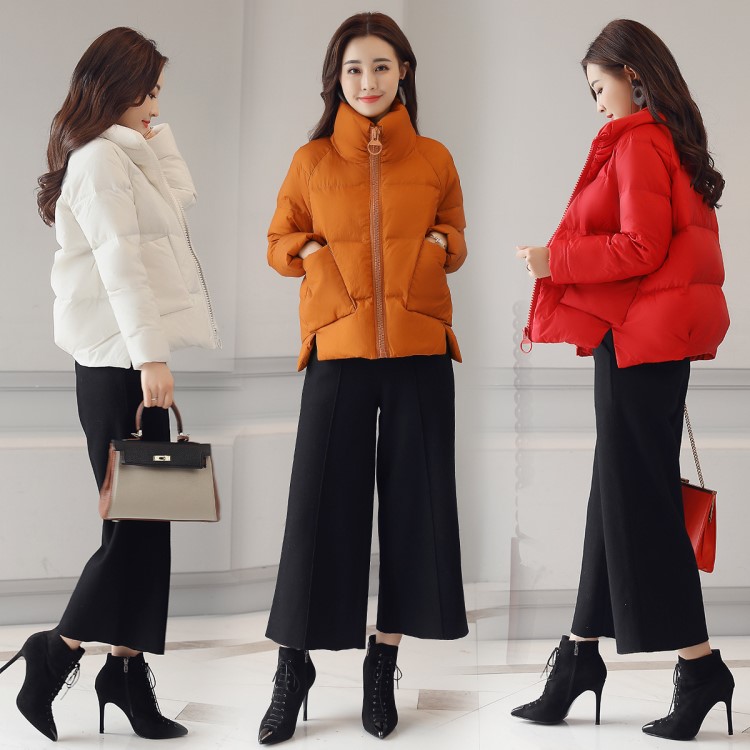 女冬裝2018新款外套時尚棉衣服加厚氣質(zhì)媽媽冬天小棉襖面包服短款