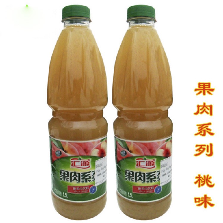 大瓶匯源果肉系列桃果肉飲料1.5L*6瓶 桃果汁飲品 批發(fā)