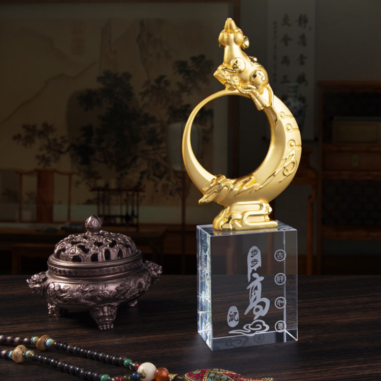 鋅鋁合金鍍金k9人造水晶相結(jié)合 步步高鼠年獎(jiǎng)杯 庫(kù)存充足大量批發(fā)