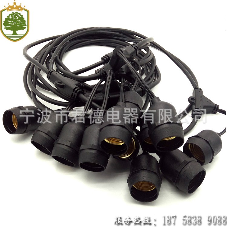 廠家直銷高壓燈帶電源線LED燈帶插頭線LED電源線燈條連接線批發(fā)