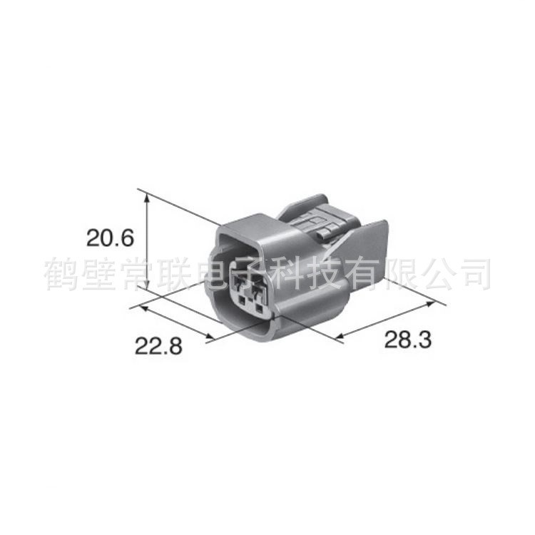 國(guó)產(chǎn)2孔汽車線束連接器接插件6098-0135 護(hù)套 膠殼 塑殼 批量出售