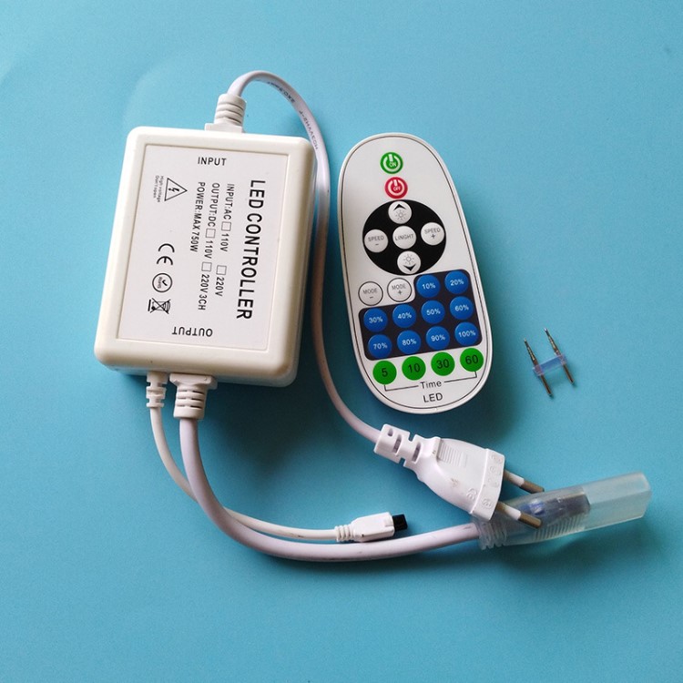 LED高壓燈條燈帶調(diào)光控制器，高壓紅外23鍵調(diào)光器110V 220V