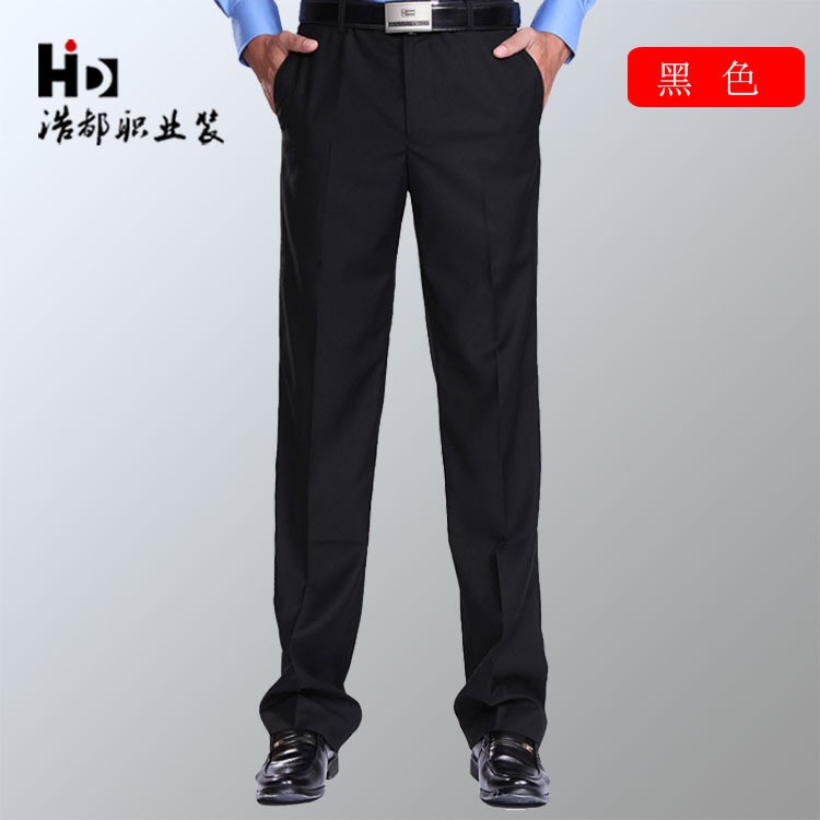 外貿(mào)中年薄款休閑褲男夏季西褲 保安員酒店服務(wù)員衣服定做