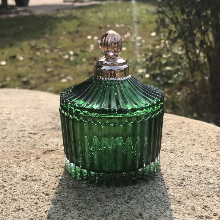 彩色烤漆手描金頭玻璃蠟碗 灌蠟玻璃杯婚慶道具家居裝飾品批發