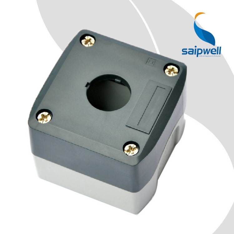 厂家直销1孔防水按钮盒急停防水按钮盒22mm孔按钮开关盒sbx01