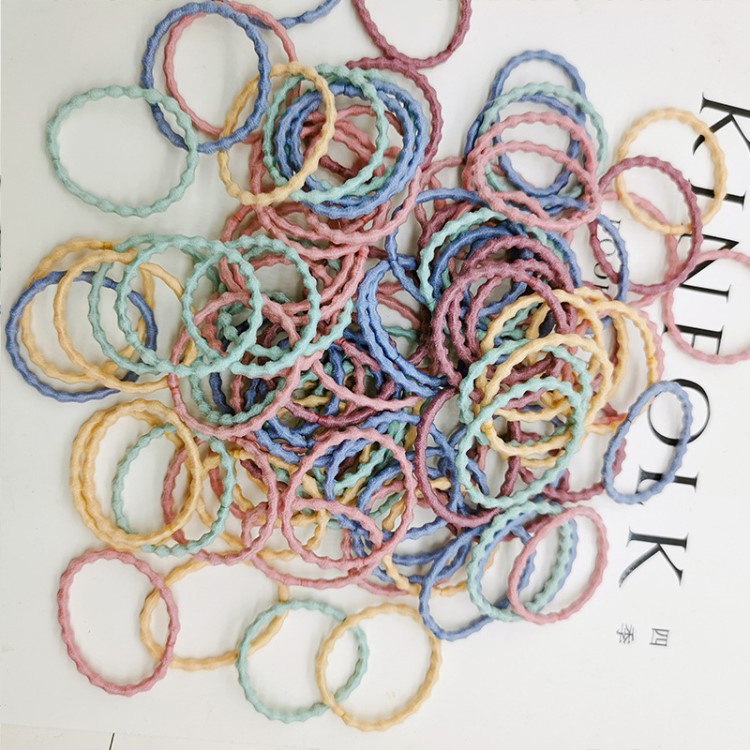 兒童橡皮筋不傷發女童發圈女黑色寶寶頭繩扎頭發女孩發飾韓國可愛