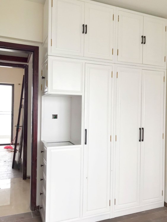 新中式實木拉門衣柜簡約現(xiàn)代三門整體拉門趟門板式衣柜組裝大衣櫥