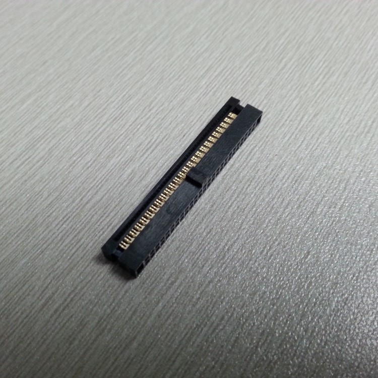 間距1.27mm FC連接器 50PIN排線座 2*25雙排針座 IDC壓線頭兩件套