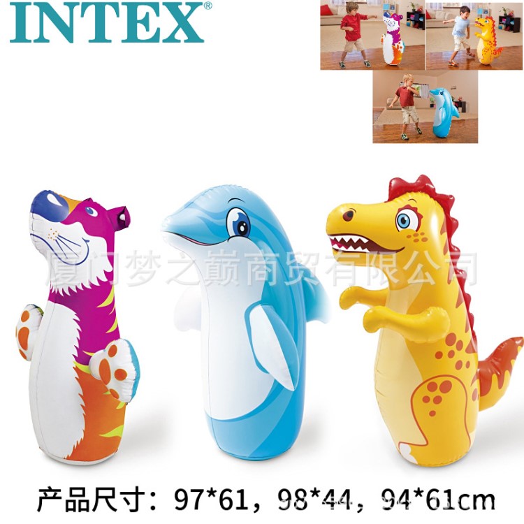 INTEX44669不倒翁玩具宝宝健身小孩拳击儿童锻炼充气早教益智玩具