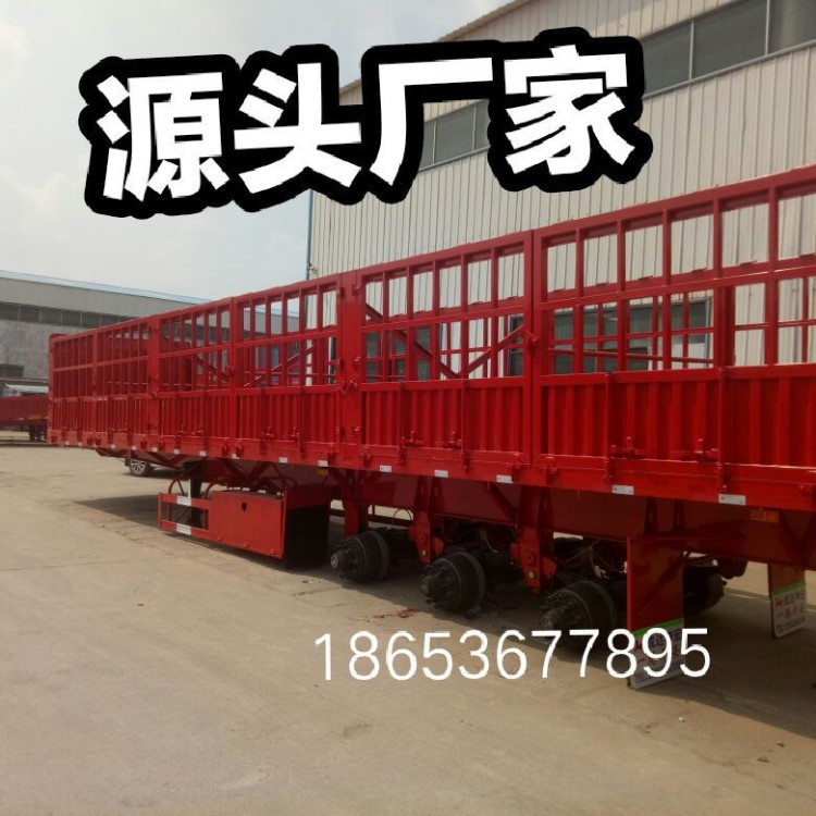 廠家直銷梁山輕型自卸 后翻半掛車 輕型花欄半掛 11米側翻自卸車