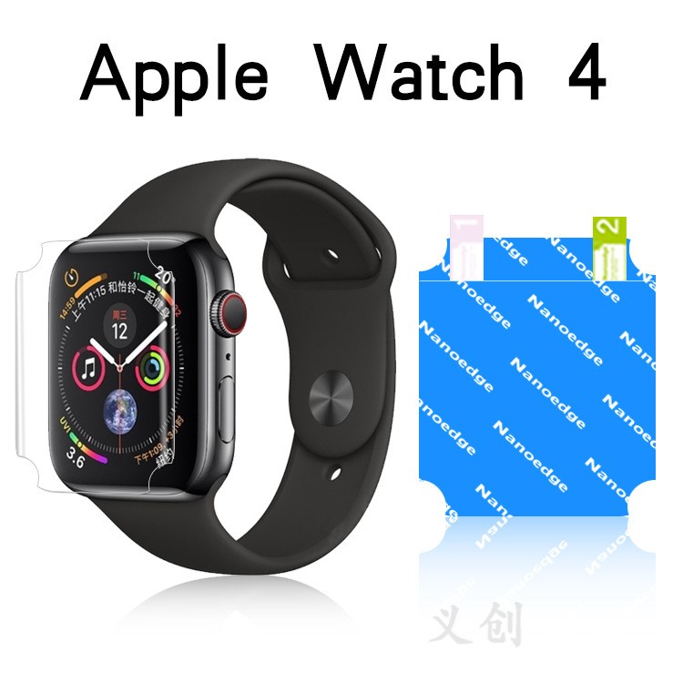 適用于蘋果WatchSeries4保護(hù)膜Watch5代智能手表貼膜全屏水凝膜