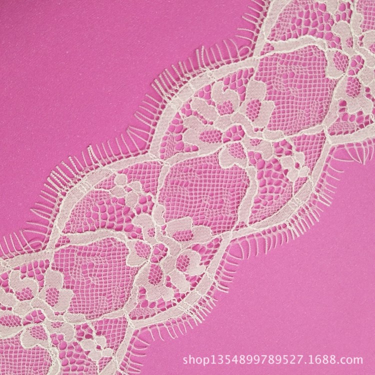 廠家直銷現(xiàn)貨批發(fā)8cm好質(zhì)量眼睫毛蕾絲花邊設(shè)備生產(chǎn)花邊