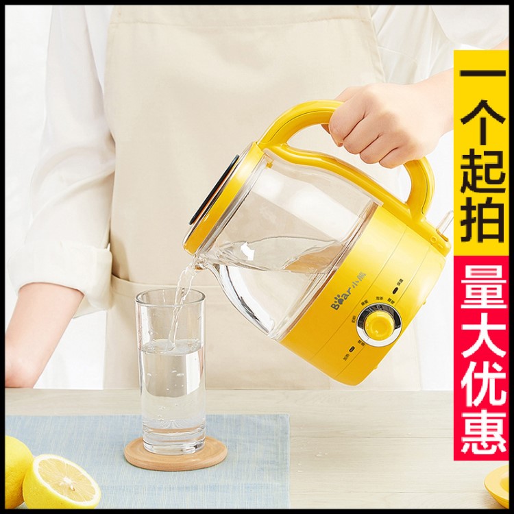 供應 小熊玻璃電水壺5檔保溫過濾壺嘴1.2升電熱水壺ZDH-A12R2