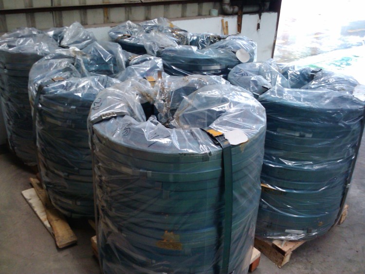 發藍打包帶捆帶鋼帶涂漆打包帶 鋼卷鋼板打包用發藍鋼帶