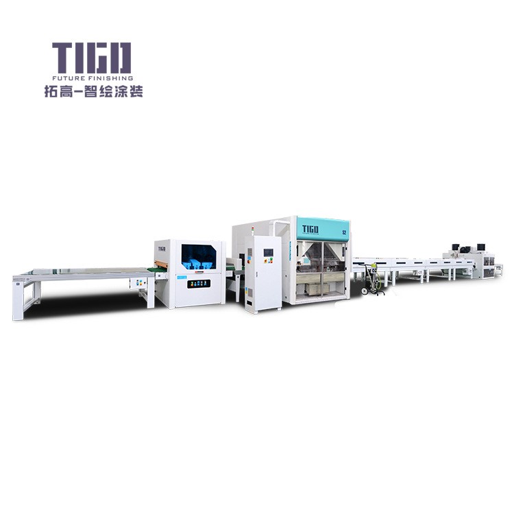 木門木板往復式噴漆機櫥柜家具木門全自動噴涂機木制品噴涂生產線