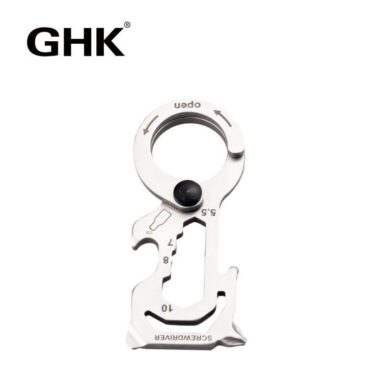 GHK001 創(chuàng)意禮品鑰匙扣 多功能求生工具卡 戶外EDC工具小刀