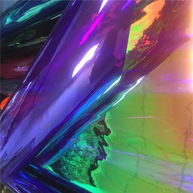 彩虹膜夹层 pvc双贴彩虹膜 彩色幻彩膜 耐刮 彩虹膜镭射 透明环保