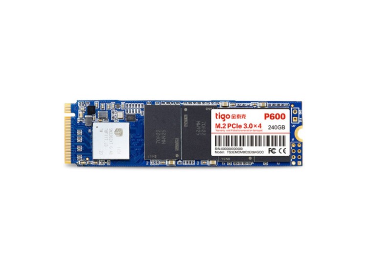 金泰克（Tigo）P600 240GB PCIe 2280 M.2 SSD NVMe協(xié)議固態(tài)硬盤