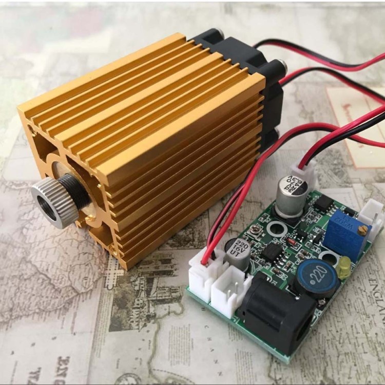 12V激光模組工業用 660nm 200mW紅光激光器 可調焦 可長時間工作