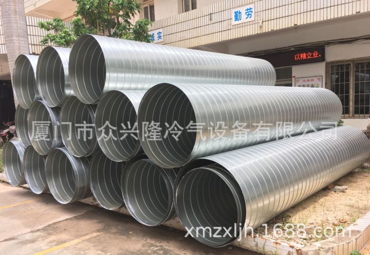 福建不銹鋼螺旋風(fēng)管 304不銹鋼 排氣 通風(fēng)管道不銹鋼風(fēng)管
