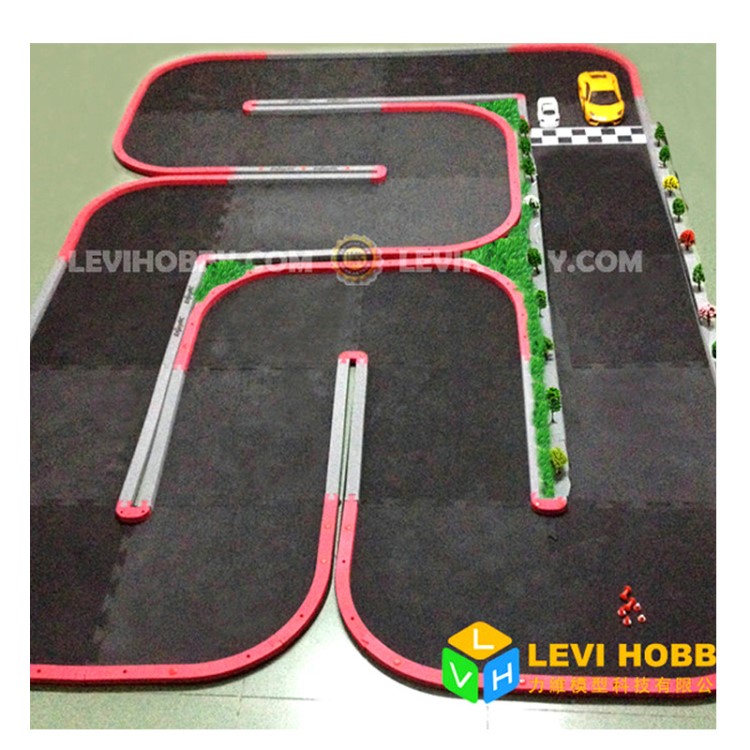 3X2米易組裝RC玩具車遙控車跑道軌道智能車自動駕駛賽道