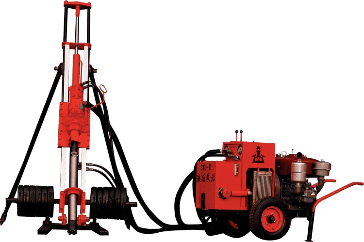 内蒙地区打井专用开山露天潜孔钻机车kqd100凿岩机优惠供应