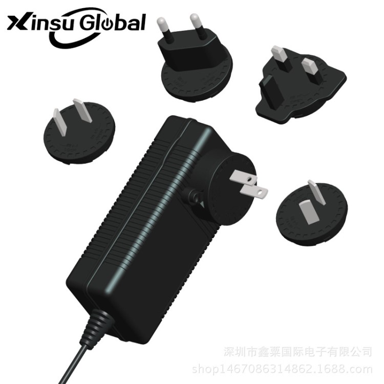 多國通用電源適配器12V4A電源適配器12V4A電源可換插頭電源適配器