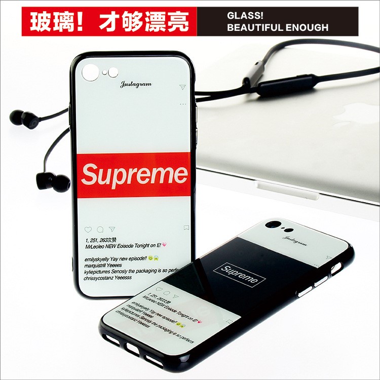 來圖定制手機玻璃殼適用于蘋果6 7 8 X XS MaxXR手機殼防摔保護套