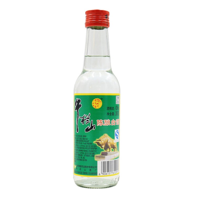 批發(fā)牛欄山 陳釀265ml 牛白瓶濃香型 白酒 