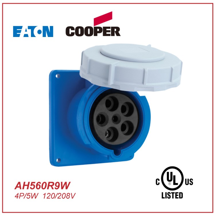 供应EATON/COOPER UL20/30/60/100A工业插座 IEC309插座