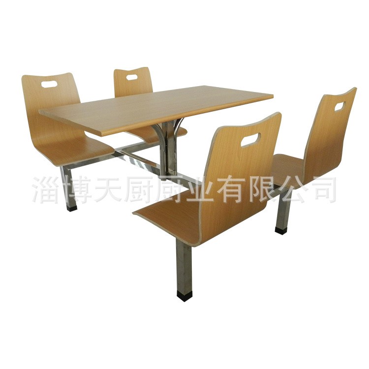 定制銷售快餐桌椅 食堂用連體快餐桌椅 廠家生產直銷【圖】