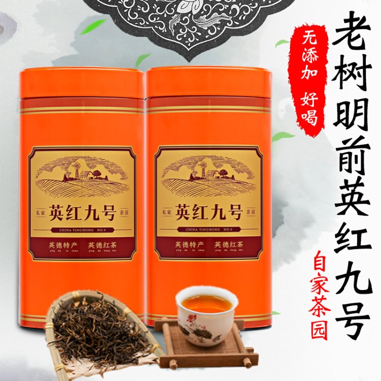 2019新茶特級(jí)英紅九號(hào) 英德紅茶春茶批發(fā)濃香型老樹功夫紅茶散裝