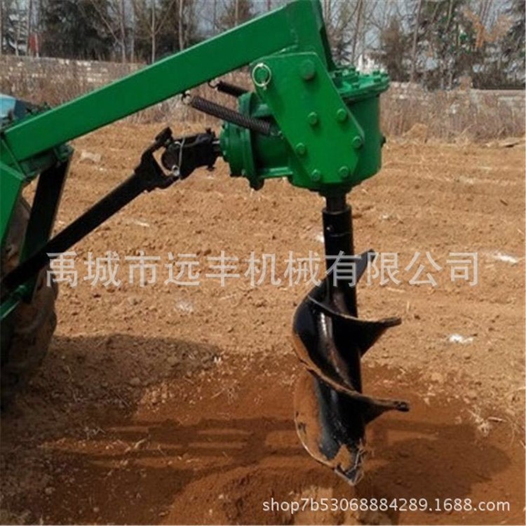 遠豐直銷量挖坑機 拖拉機后置傳動軸帶動打洞機 挖坑機供應