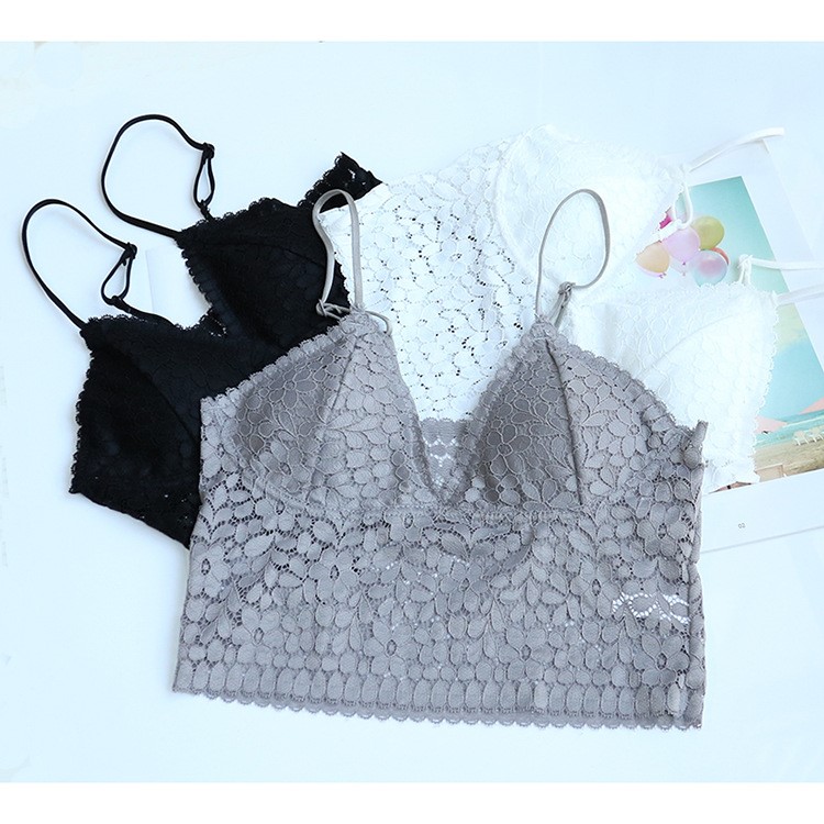 AG新款 歐美法式性感無(wú)鋼圈文胸蕾絲三角杯內(nèi)衣bralette 一件代發(fā)