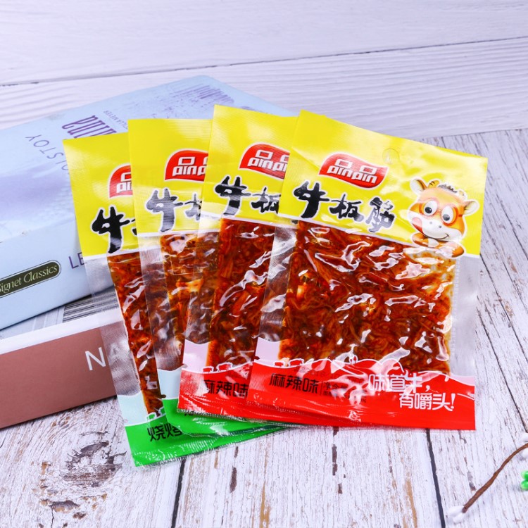 品品牛板筋爽口薄片40g麻辣烧烤红烧3味可选休闲小吃零食成都特产