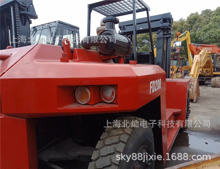 三菱20噸二手叉車/高門架帶側移/二手合力20噸叉車/大連叉車