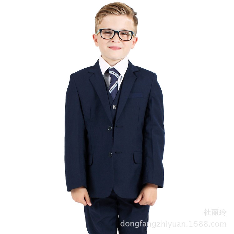 原單兒童西裝套裝中大男童小西服花童禮服男孩主持人鋼琴表演出服