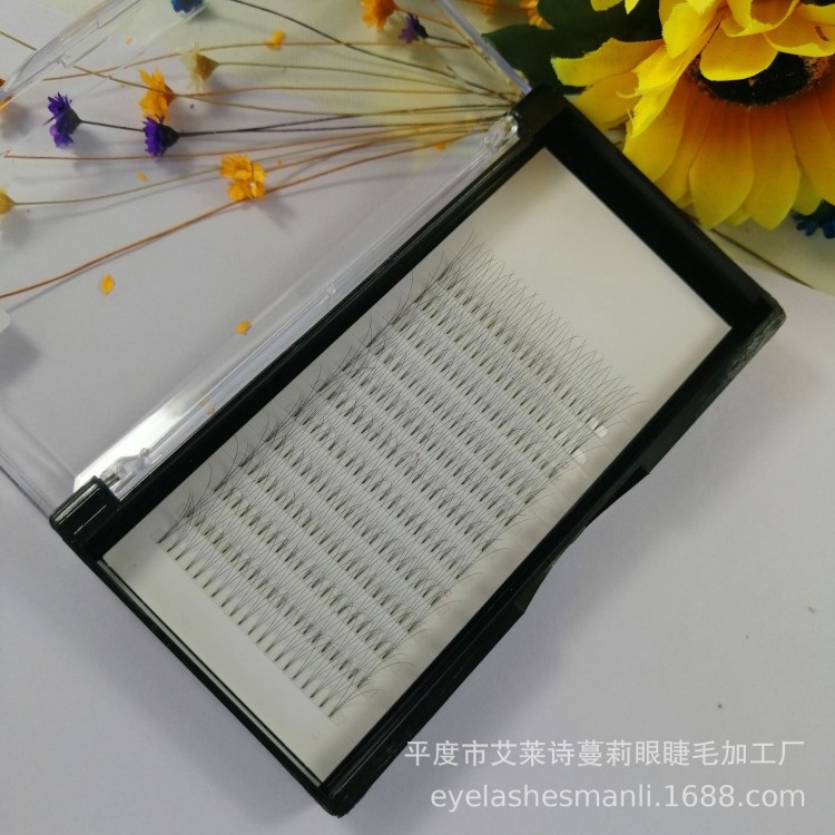 艾萊詩蔓莉3p底膠短梗三朵朵毛自然逼睫毛美容院用廠家批發(fā)