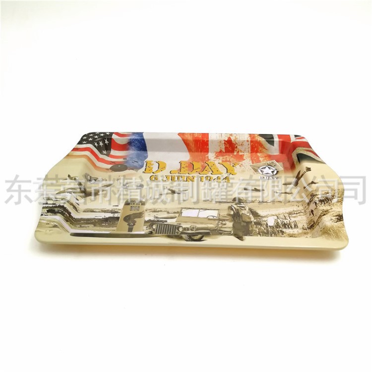 啤酒水果鐵托盤｜制罐廠定制鐵盤子｜方形馬口鐵盤子｜精誠(chéng)制罐