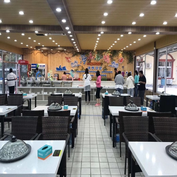 康順寶商用海鮮蒸汽火鍋上蒸下煮電煮蒸鍋飯店自助餐廳電火鍋廠家