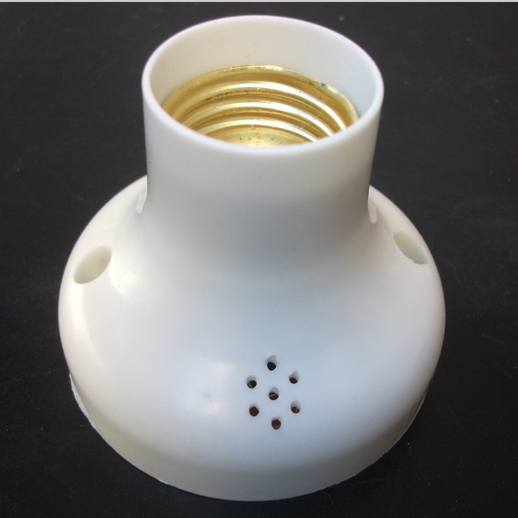 厂家直销声光控灯头 白炽灯用声光控灯座感应声控灯头批发