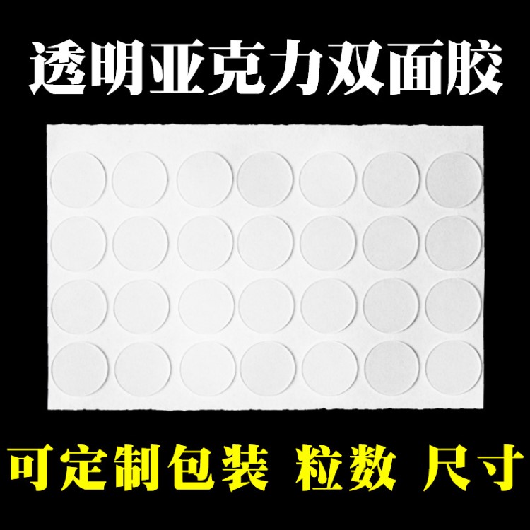 透明圓形亞克力雙面膠 車載磁性手機導航支架底座強力無痕雙面膠