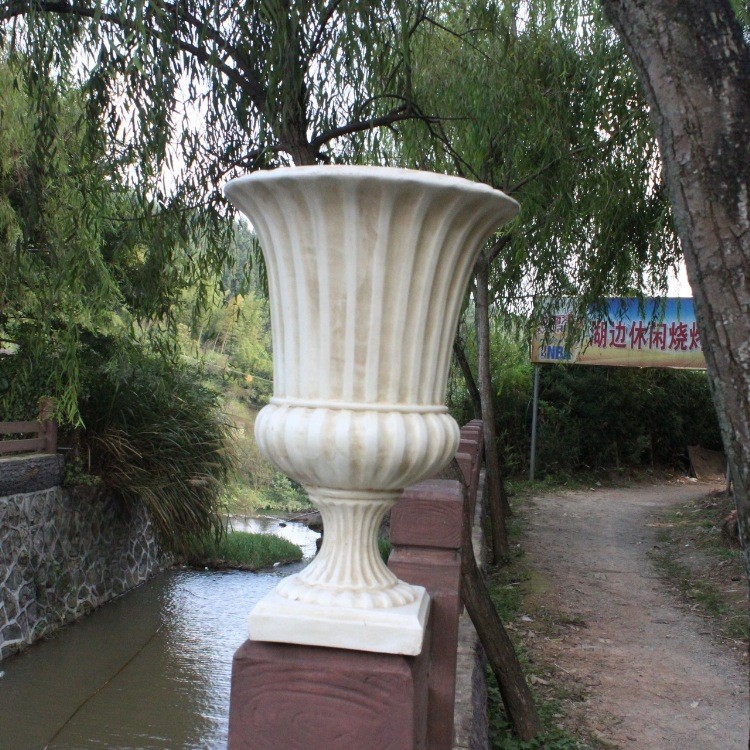 工廠批發歐式樹脂花盆擺件wg-007 戶外花園擺件盆景 園林用品