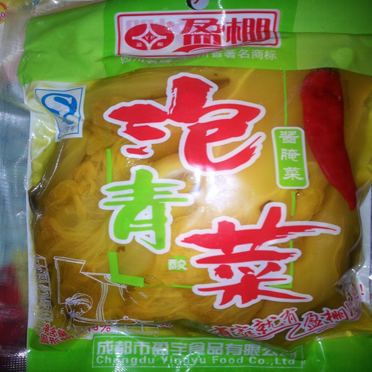 四川特產(chǎn)盈棚泡菜選用綠色生態(tài)青菜鮮嫩可口川菜炒肉拌菜盈棚泡菜