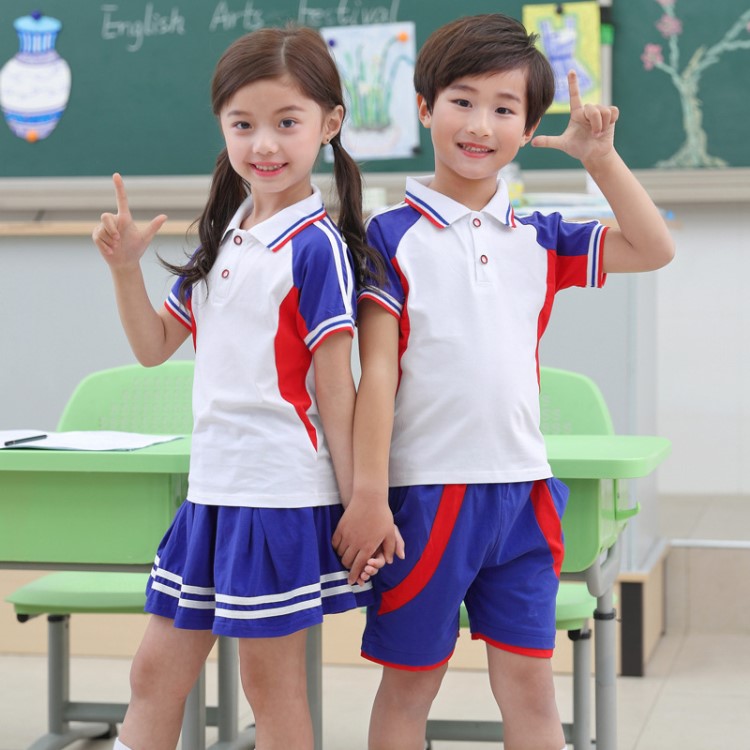 儿童夏季校服中小学幼儿园毕业照服装老师园服定制幼儿园园服夏装