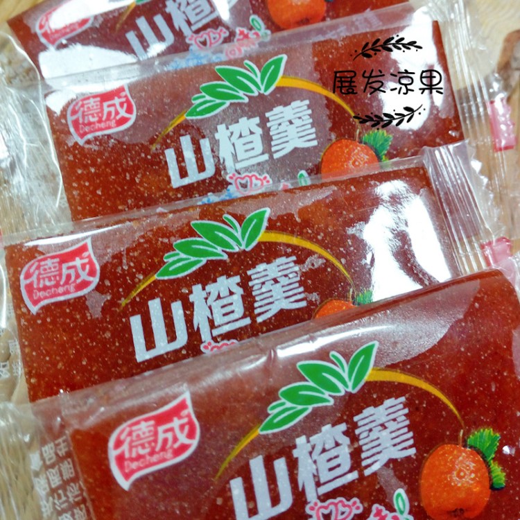 展發(fā)食品涼果批發(fā)德成山楂羹果丹皮山楂卷山楂片休閑零食