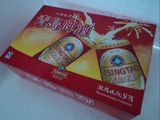 青島啤酒冰醇罐批發青啤紅罐易拉罐 330ml*24聽全國不包郵